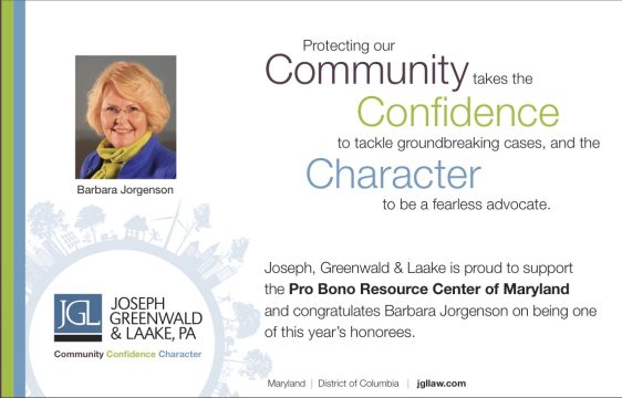 Barbara Jorgenson Attorney - Pro Bono Honor