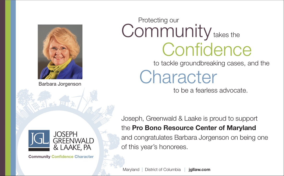 Barbara Jorgenson Attorney - Pro Bono Honor