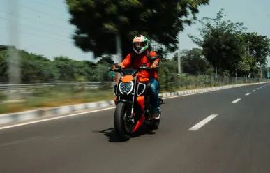 Insights Motorcycle On Highway