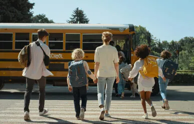 Insights Kids Walking To Bus